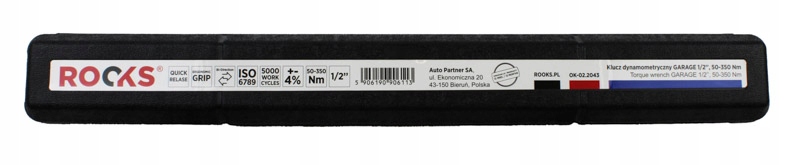Momentový kľúč garážový 1/2", 50-350 nm OK-02.2043 Rooks