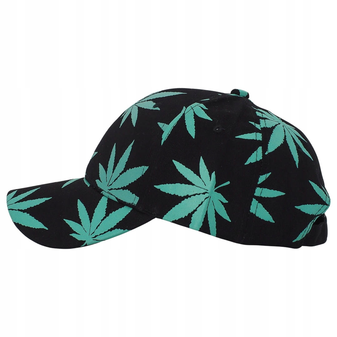 CZAPKI Z DASZKIEM WEED TRAWKA MĘSKIE DAMSKIE BLACK Marka inna