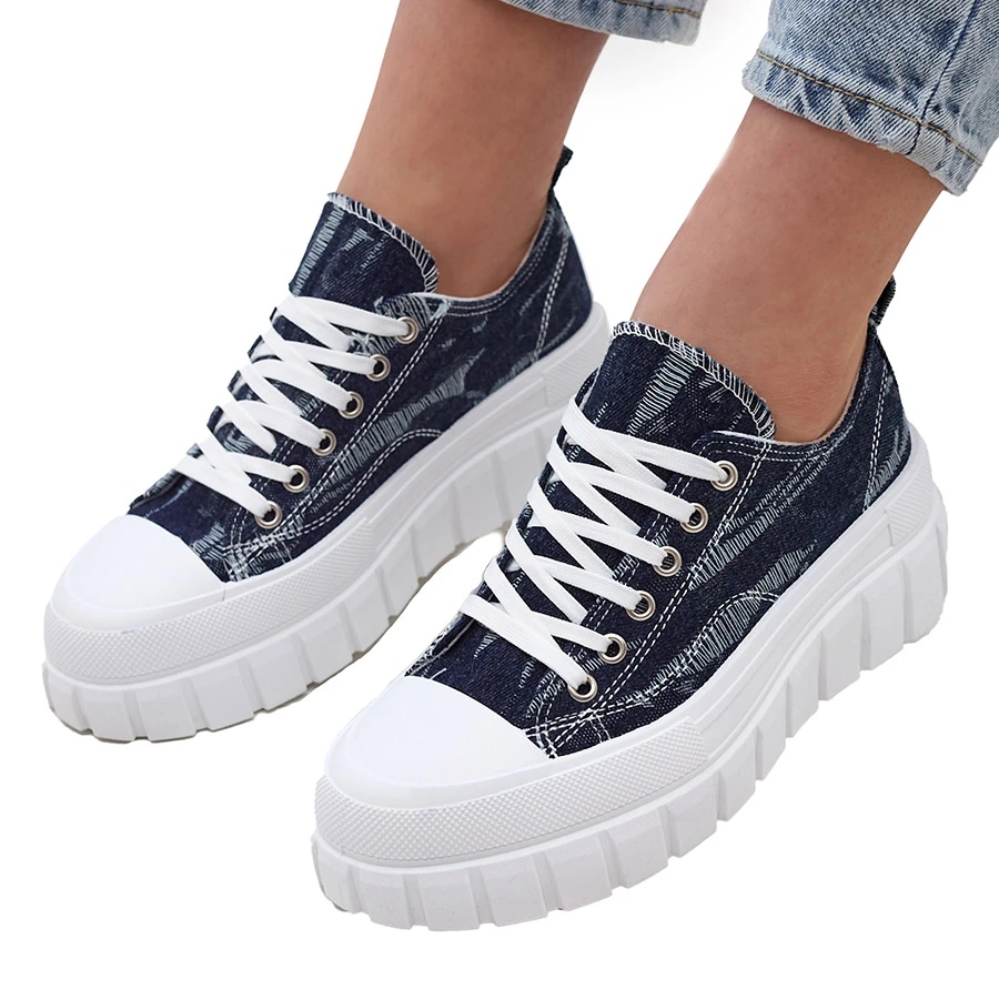 

Granatowe Tenisówki Damskie Deksif 40