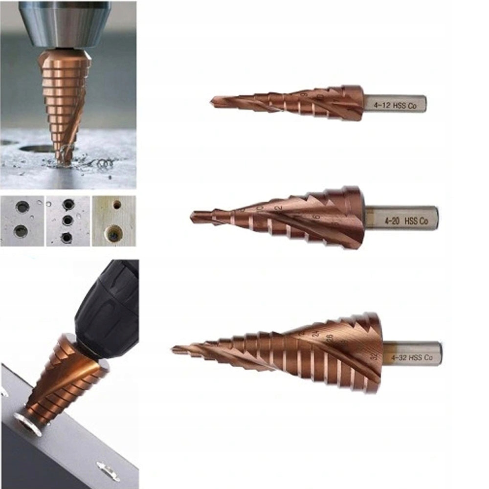 Wiertła stożkowe kobaltowe Hss Co/M35 do metali kolorowych i stali zestaw