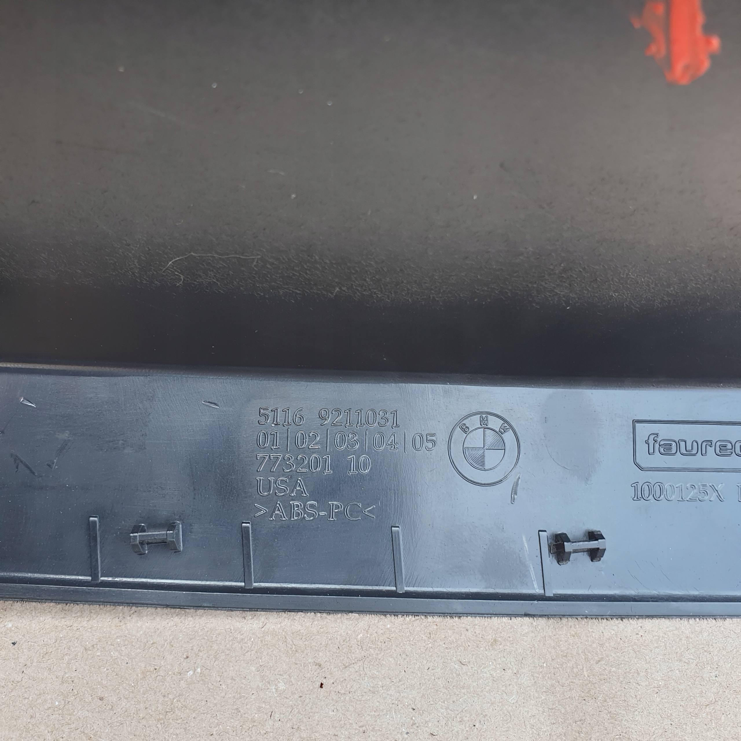 passenger compartment sump driver´s BMW X5 E70 X6 E71 OE EU