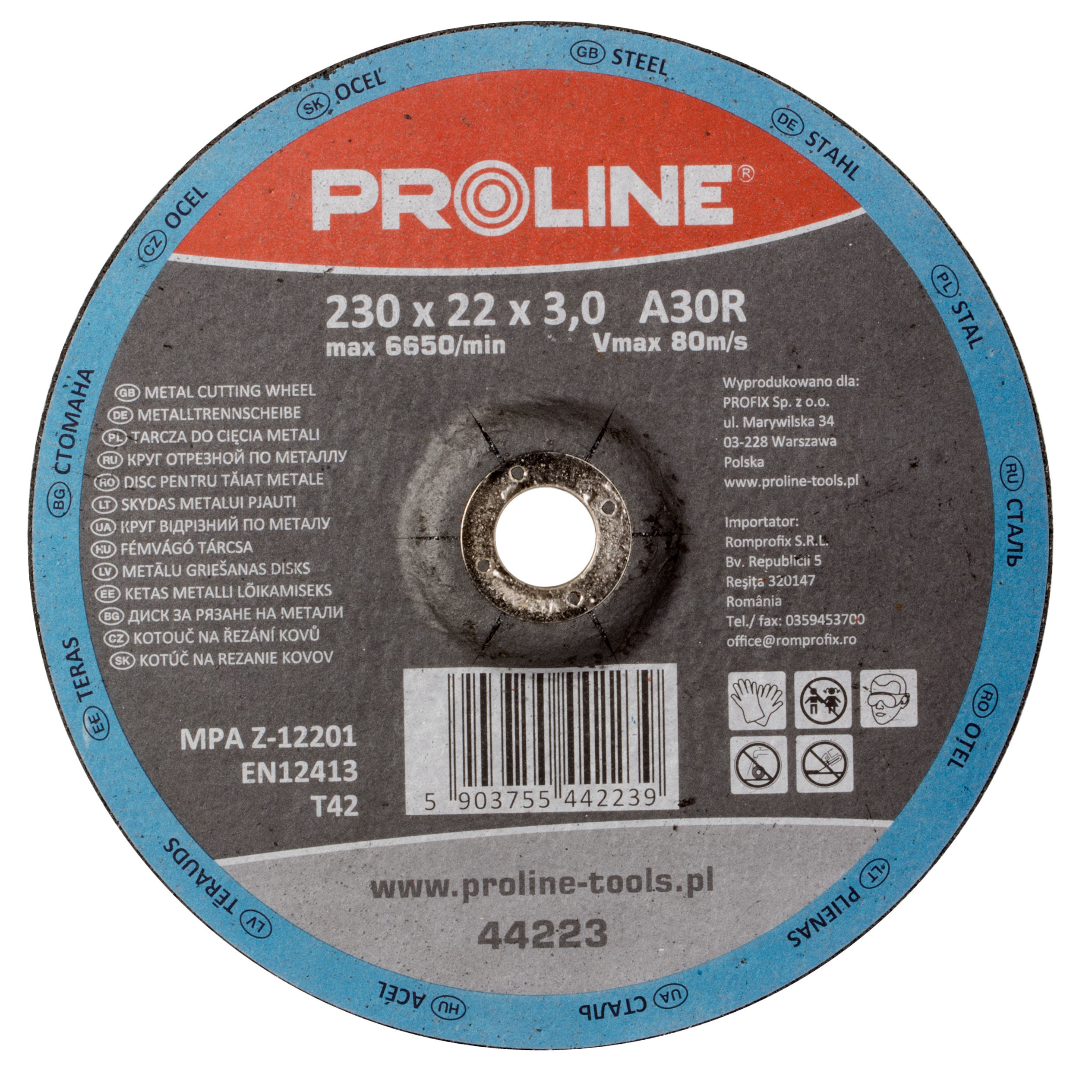 

Tarcza do cięcia metalu T42 125mm