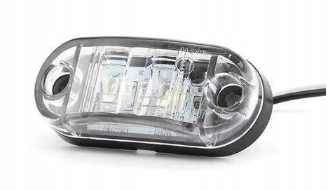 LAMPA LEDOWA OBRYSOWA OBRYSÓWKA DIODOWA 2 LED 12V 24V BIAŁA E4 Producent części Inny