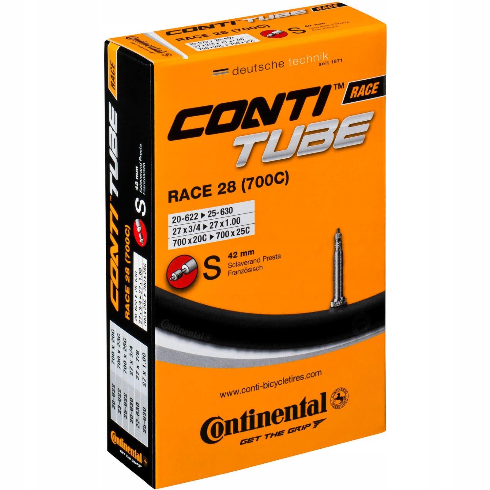 

Continental Race dętka 28 S42 20/25-622/630 42mm