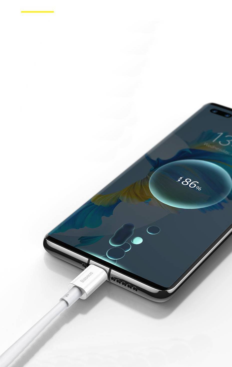 Kabel USB typ-C USB-C type-C 6A długi przewód 2m Szybkie ładowanie QC 3.0 Model 48349538FGF