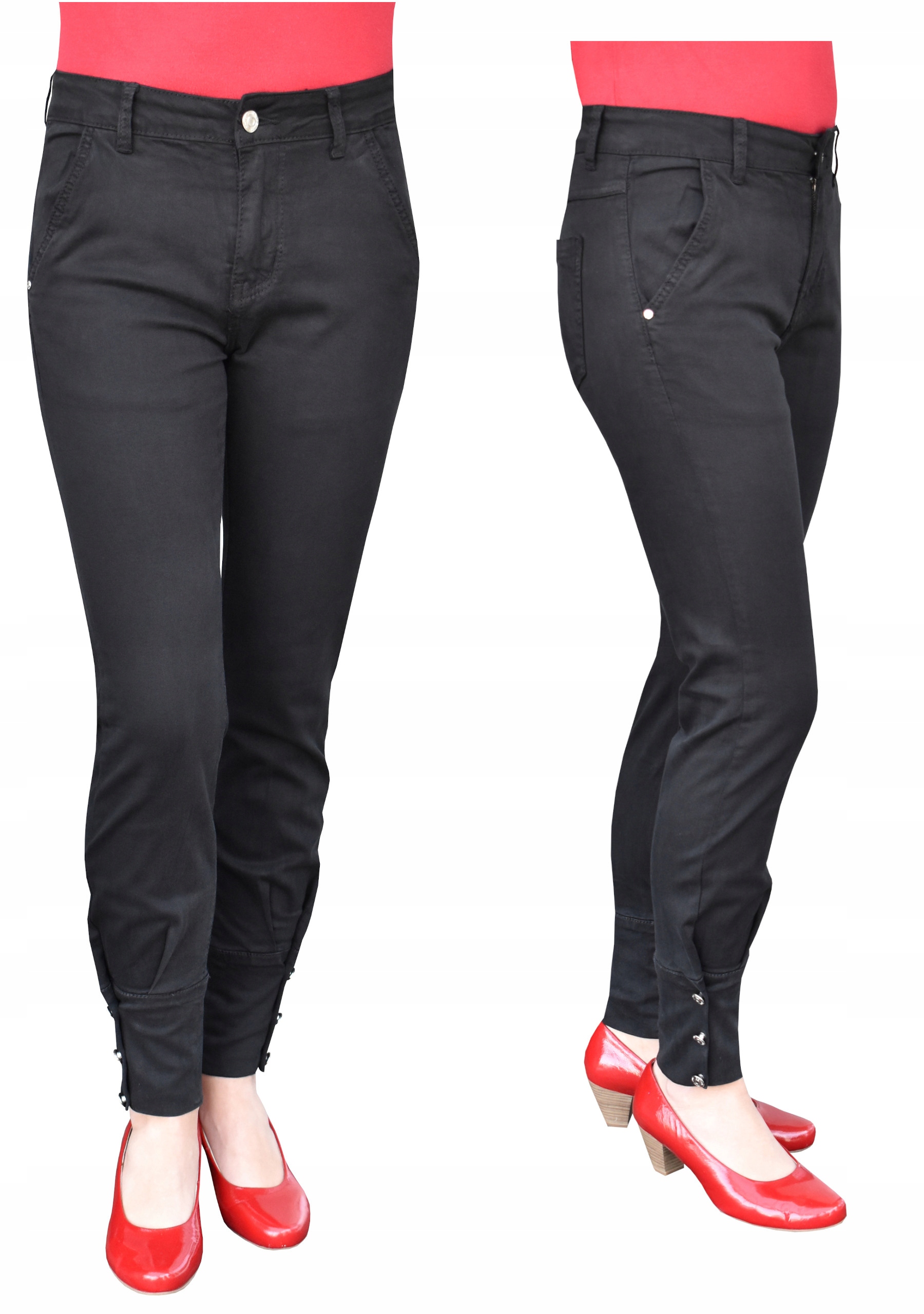 38/M, Spodnie damskie Bojówki, wysoki stan,ZB205