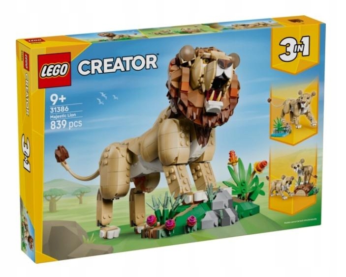Lego(r) Creator 31386 Divoká zvířata: Pyšný lev
