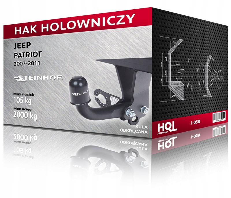 Hak holowniczy Jeep PATRIOT 2007-2011
