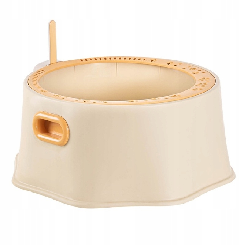 Levně Velká kulatá otevřená toaleta pro kočky s lopatkou-Anti-Rozsyp-58 cm-kmen stromu