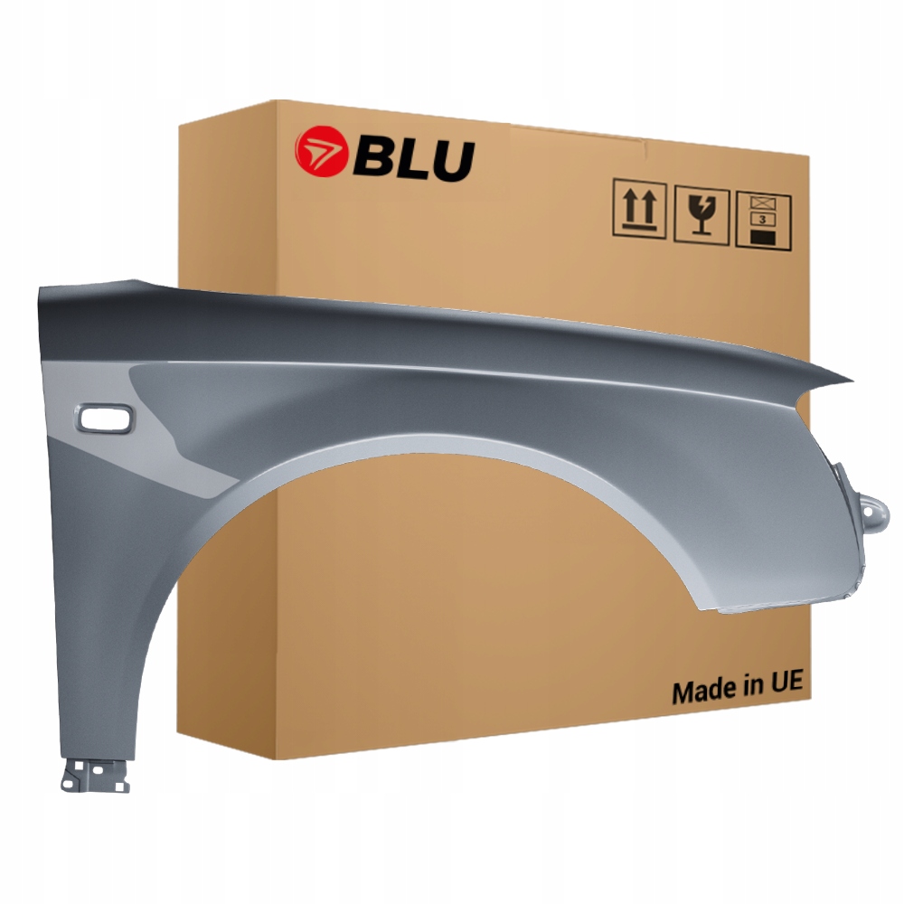 Blu Blatník Audi A4 B7 LY7L pravý stříbrný 04-08 přední