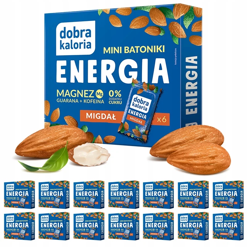 Dobra Kaloria Mini Batoniki Energia Magnez Guarana Kofeina 0 Cukru 14 Szt