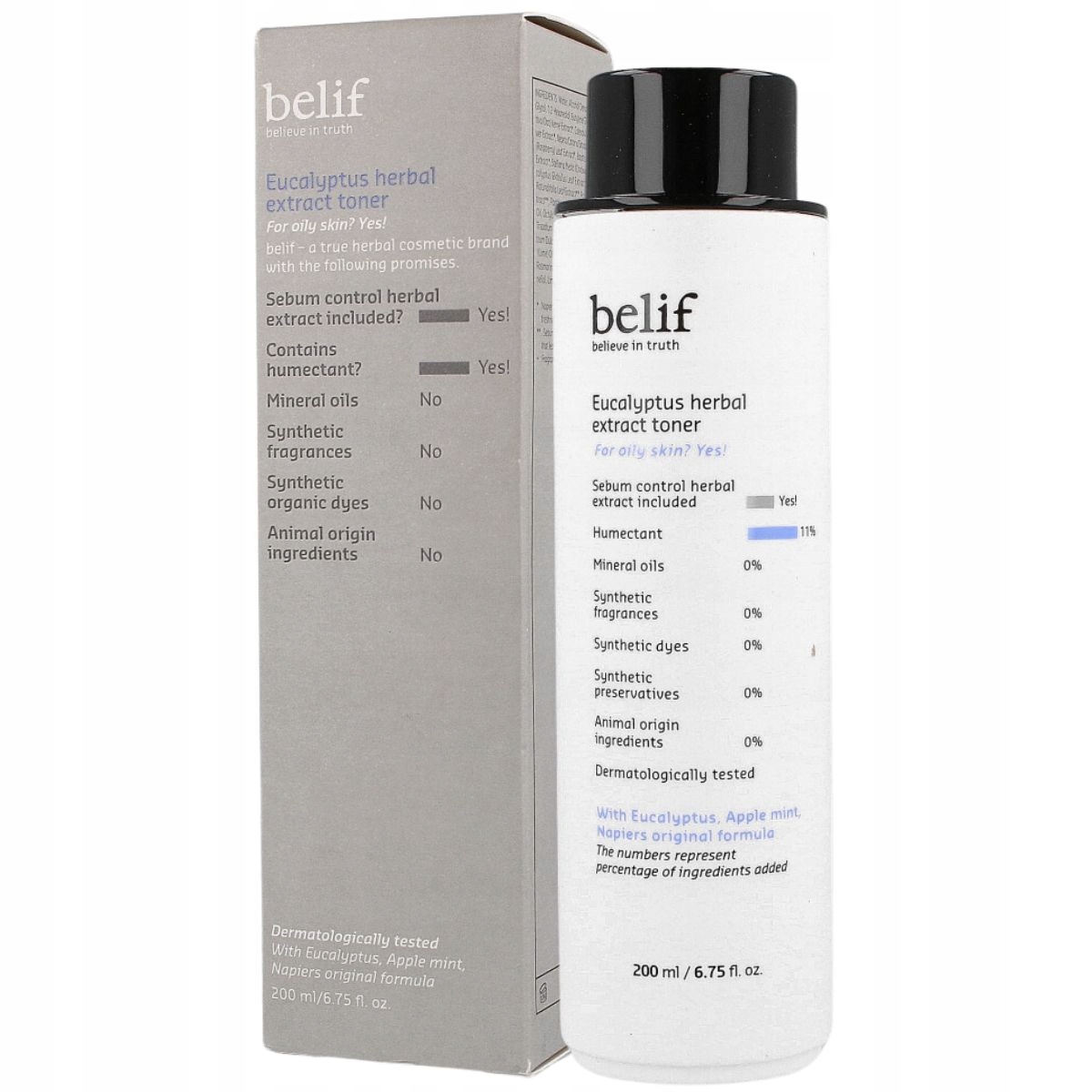 Belif Eucalyptus Herbal Extract Toner 200 Ml – osvěžující pleťové tonikum