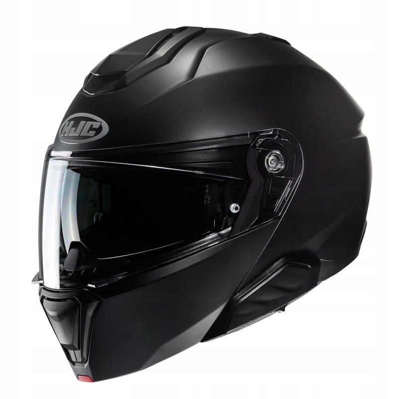 Motocyklová Modulárna Čeľusťová Prilba Hjc I91 Solid Semi Flat Čierna