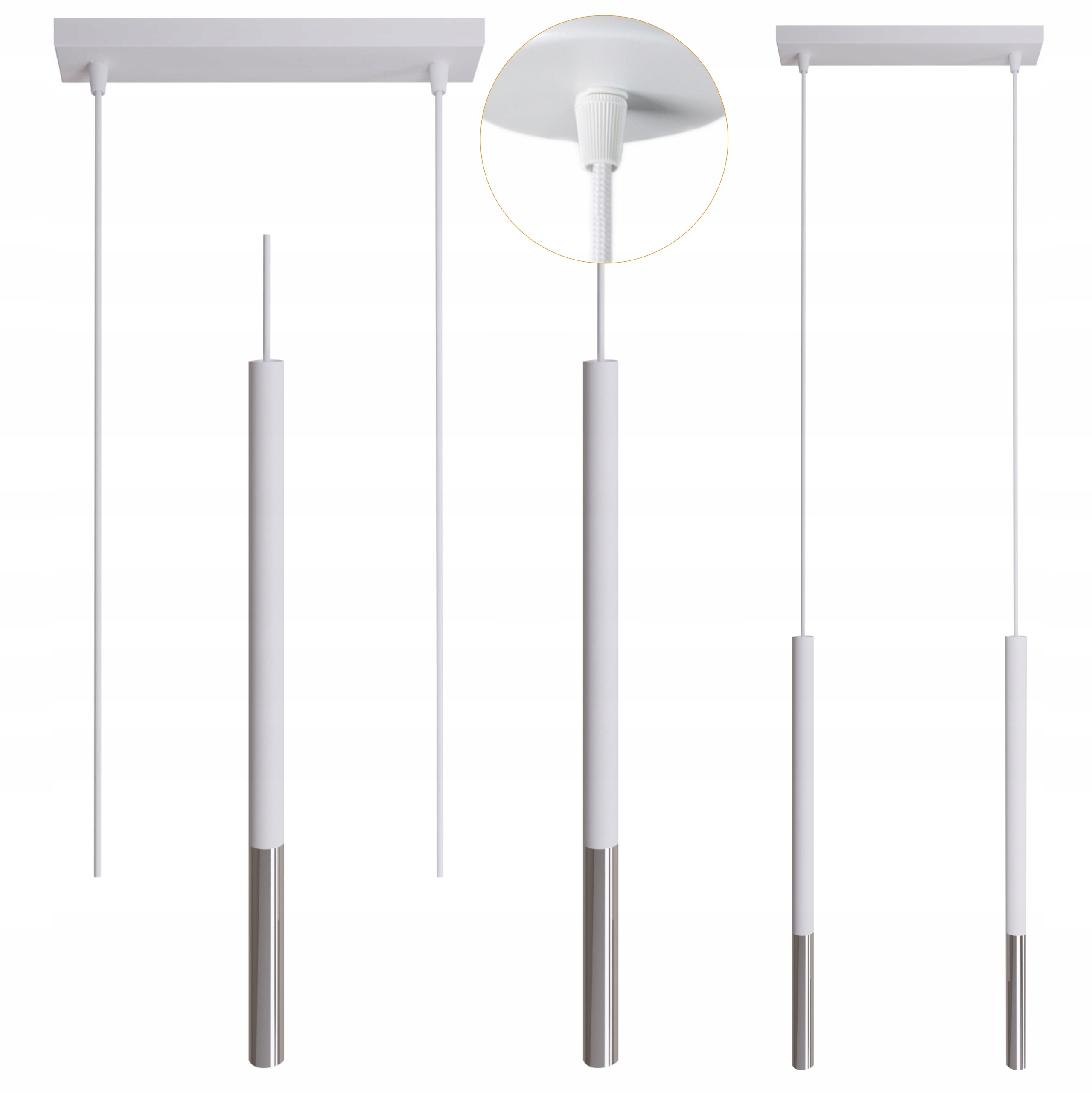 Závěsná Lampa Stropní Lustrová Tuba Moderní Loftový styl 2xG9 10W Led