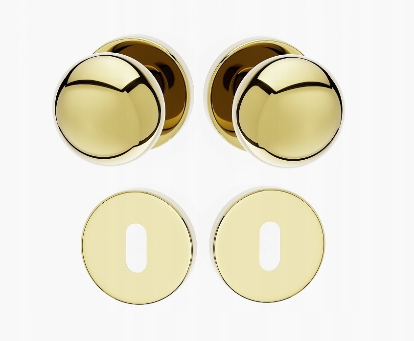 Dverové gombíky Lux Ro zlaté rozety Wk
