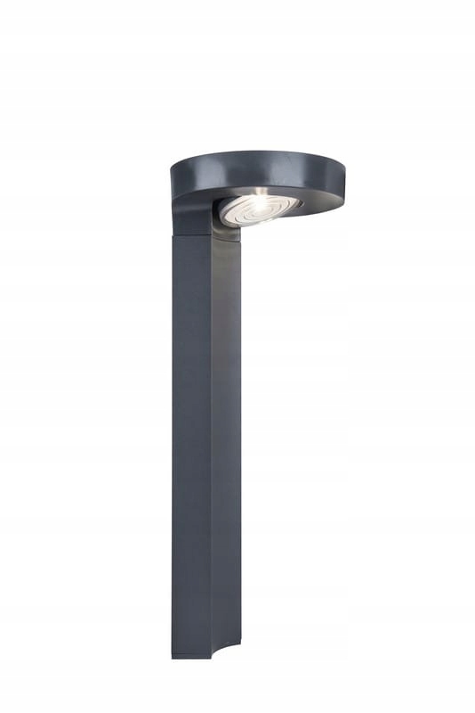 Led záhradné osvetlenie Lutec Diso stĺpik sivý IP44 energeticky úsporné