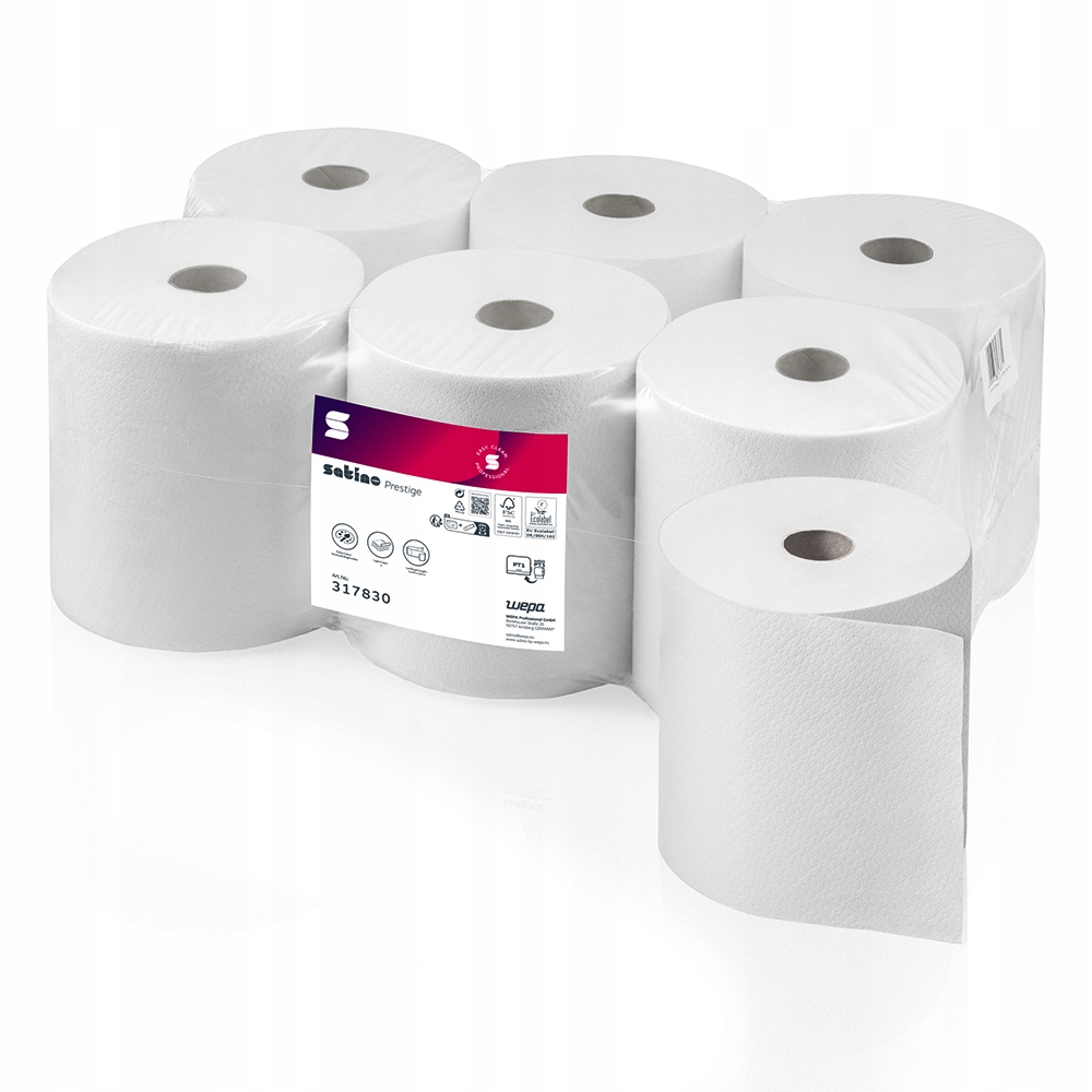 Ręcznik papierowy Wepa Satino Autocut 220m 6 rolek