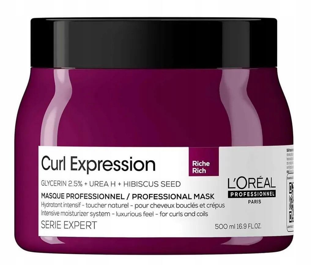 Loreal Curl Expression Riche Bohatá Maska 500 ML Pro Kudrnaté Vlasy