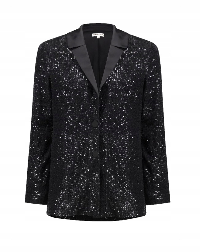 Sako Bunda S Flitry, Elegantní Černá, New Collection vel. L/XL