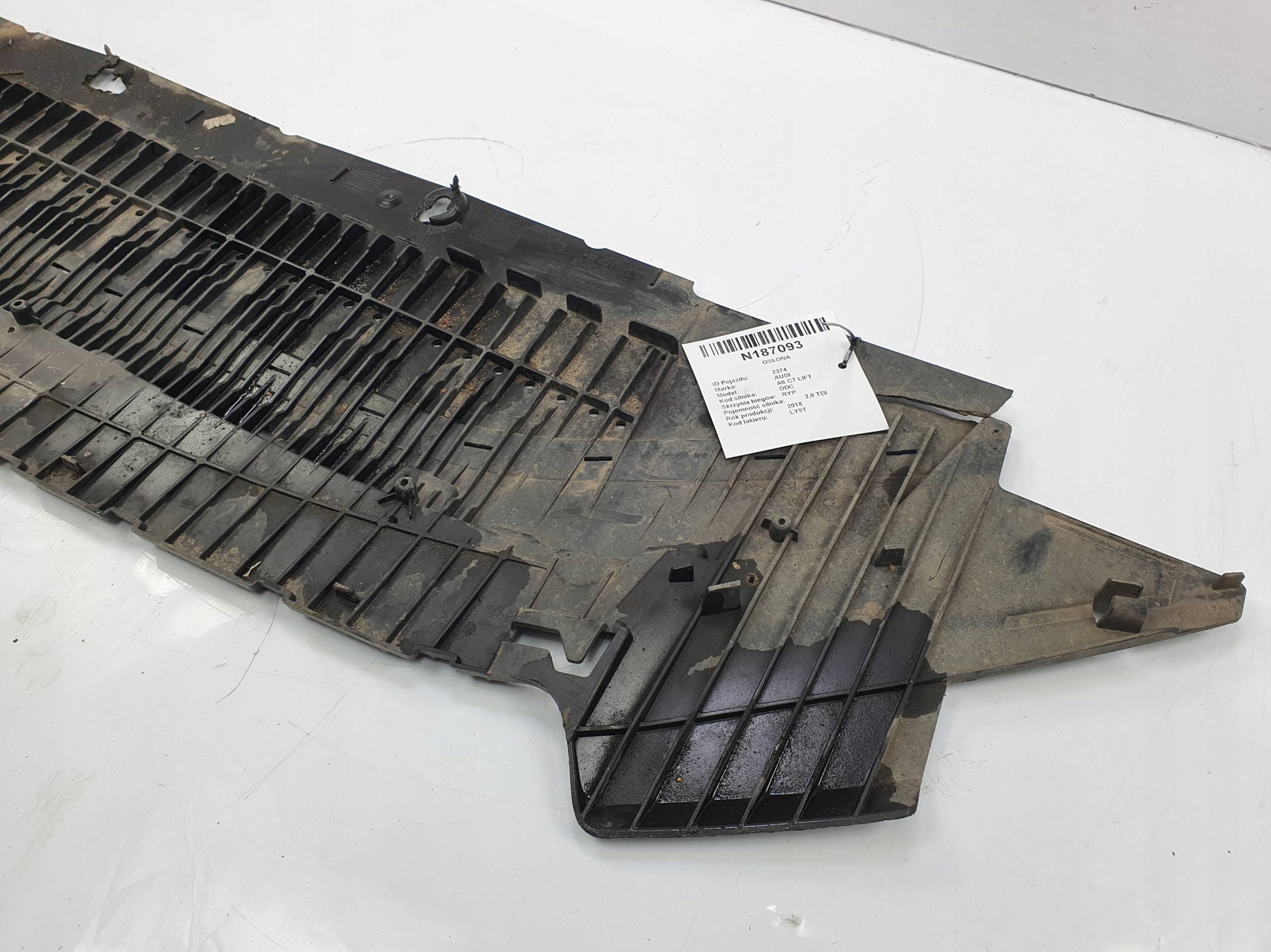 cover below bumper 4G0807611F AUDI A6 C7 LIFT