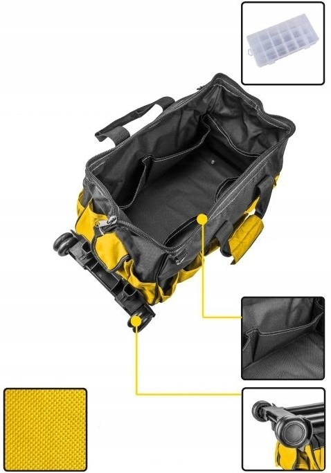 TOPEX TORBA NARZĘDZIOWA NA KOŁACH 79R449 MONTERSKA Kod producenta 79R449
