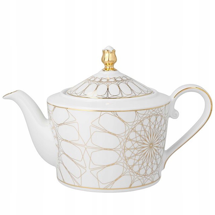 Kanvica Ćmielów 1100 ml Jenny Solaris Biela Porcelánová