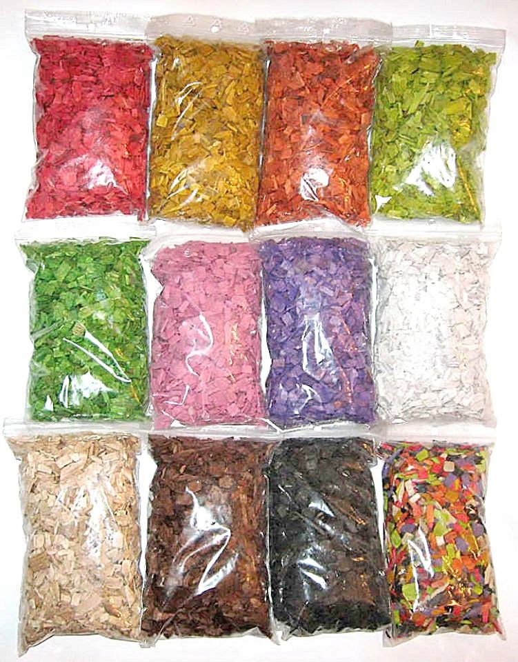 

Kolorowy Granulat Drewniany Zrębki Drewna Kora