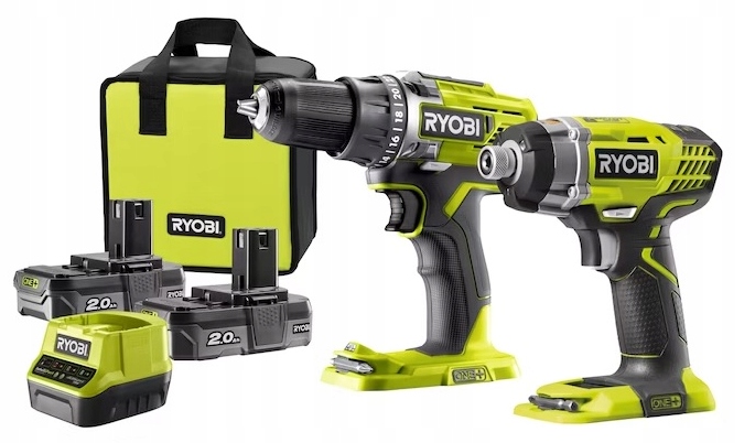 

Zestaw Wkrętarka Zakrętarka TORBA18V 2x2Ah Ryobi