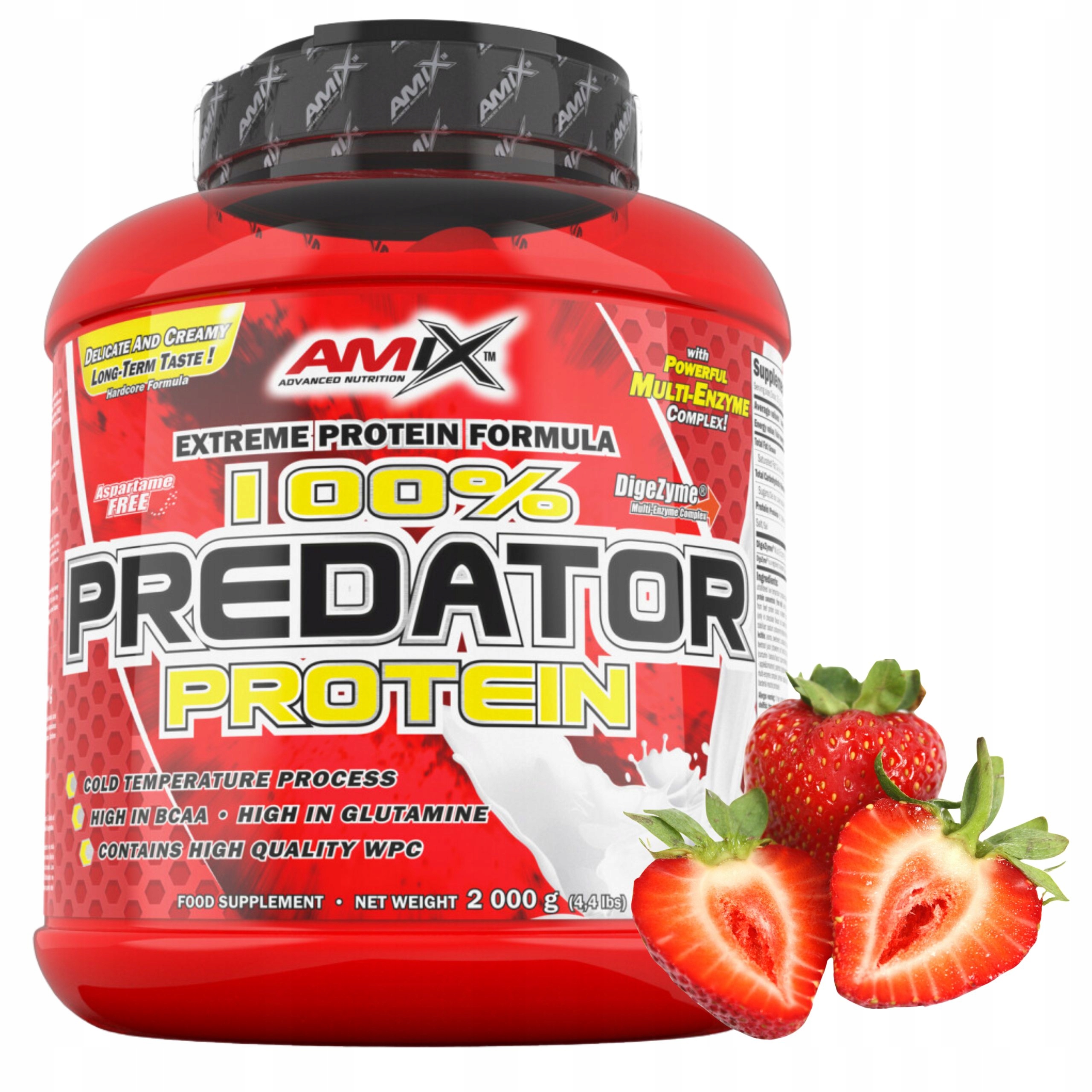 Protein Jahoda Syrovátkový Koncentrát Wpc Protein glutamin 2 kg
