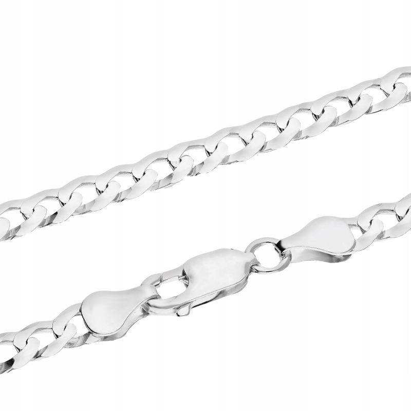 Stříbrný Řetízek Pancíř Rhodiovaná vazba 6 mm Stříbro 925 18.37 g unisex