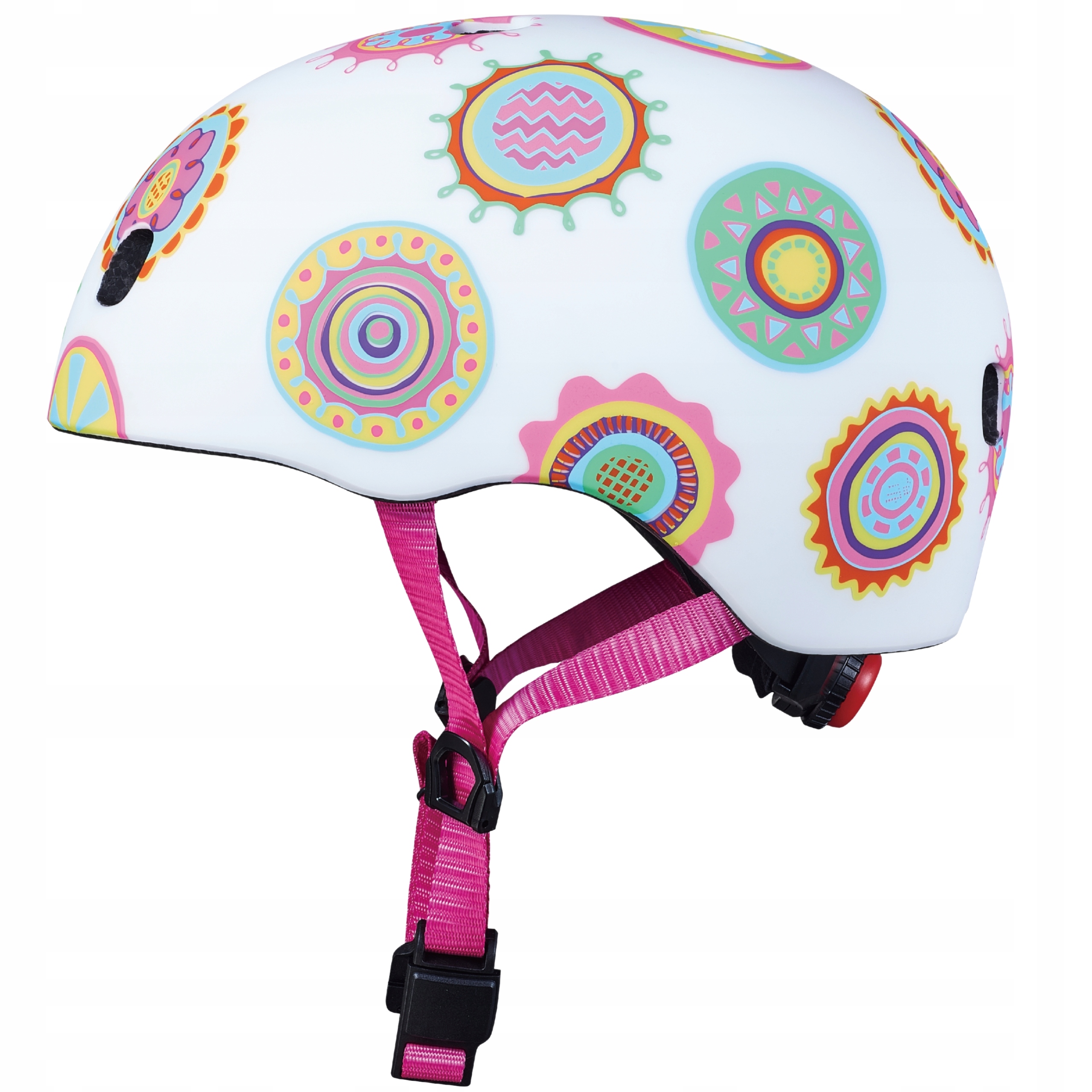 Micro kask dziecięcy Led S 48-53cm Doddle Dot Kolorowe Kropki