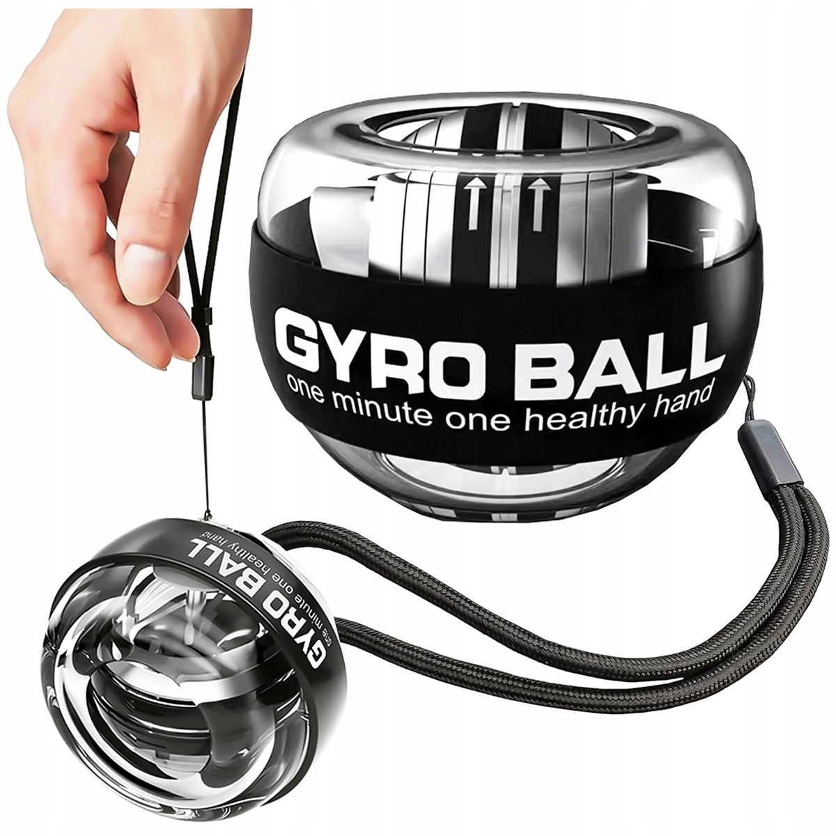 2 x Powerball Gyro Ball ŚCISKACZ PIŁKA KULA ŻYROSKOPOWA ĆWICZEŃ NADGARSTKA