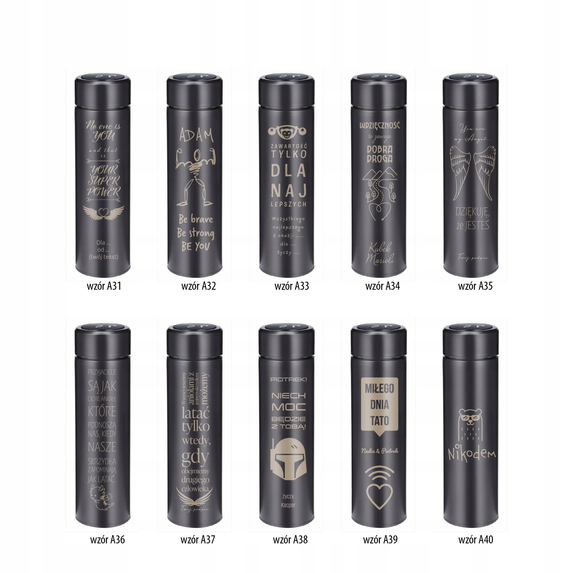 KUBEK TERMICZNY TERMOS GRAWER Idealny prezent Pojemność 0.42 l