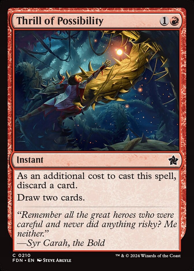 [mtg] Thrill of Possibility (fdn)