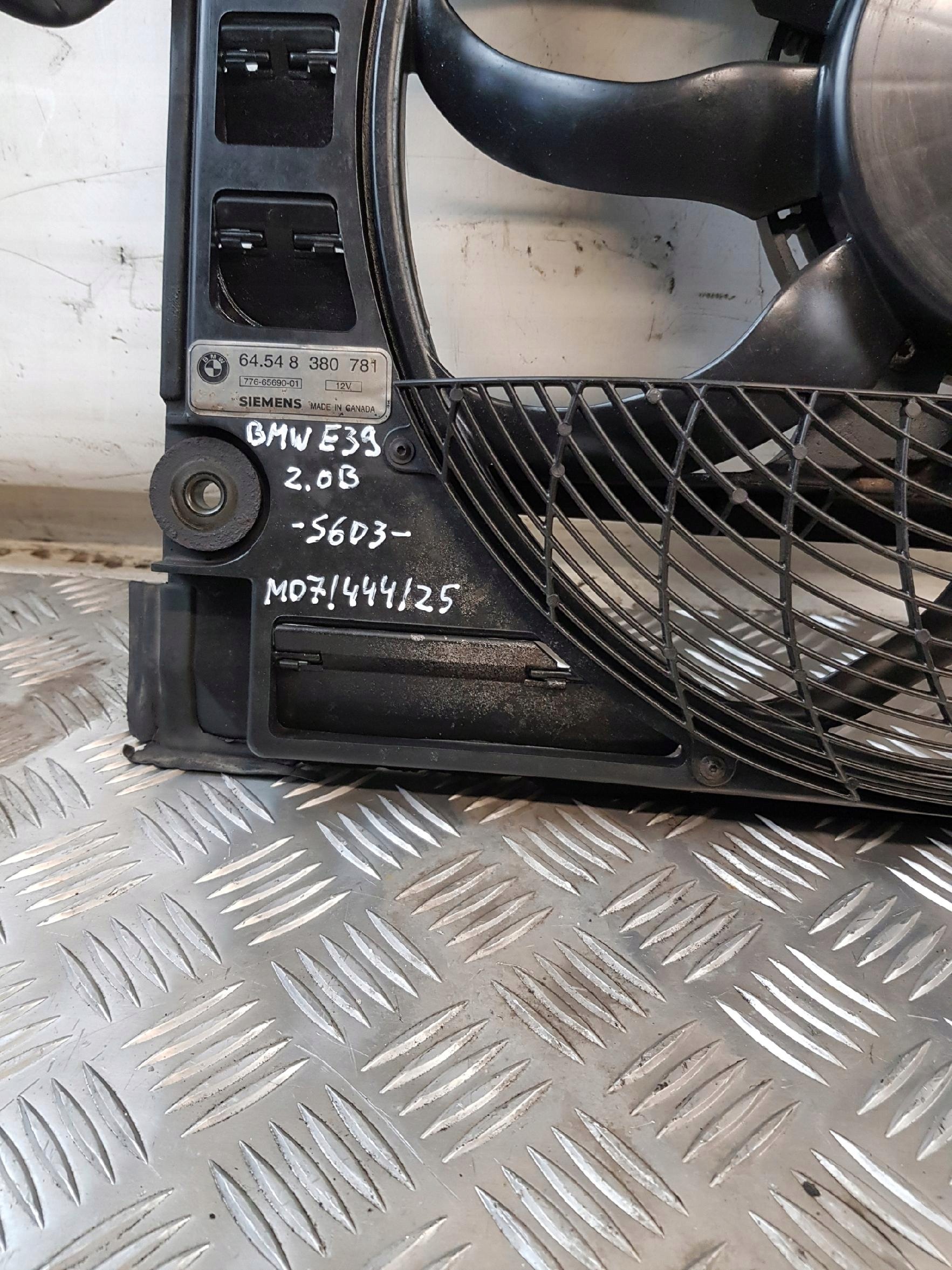 ventilátor chladiče OE 8380781 BMW E39 2.0B EU