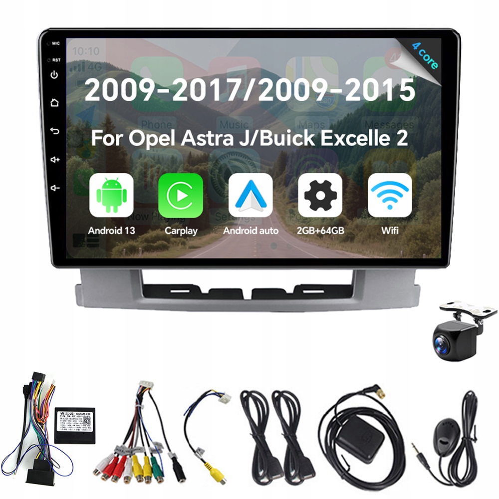2Din Android 13 autorádio pre Opel Astra J 2009-2017 Buick Excelle 2 Gps