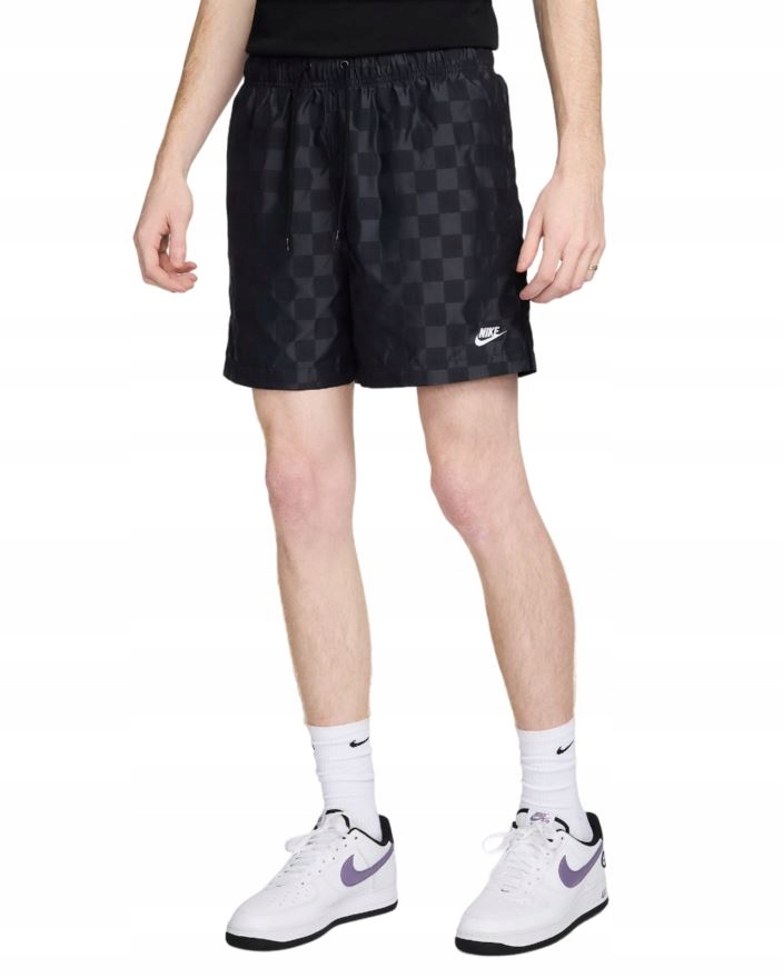 Nike M Nk Club Flow Short Checkers FN3098-010 L
