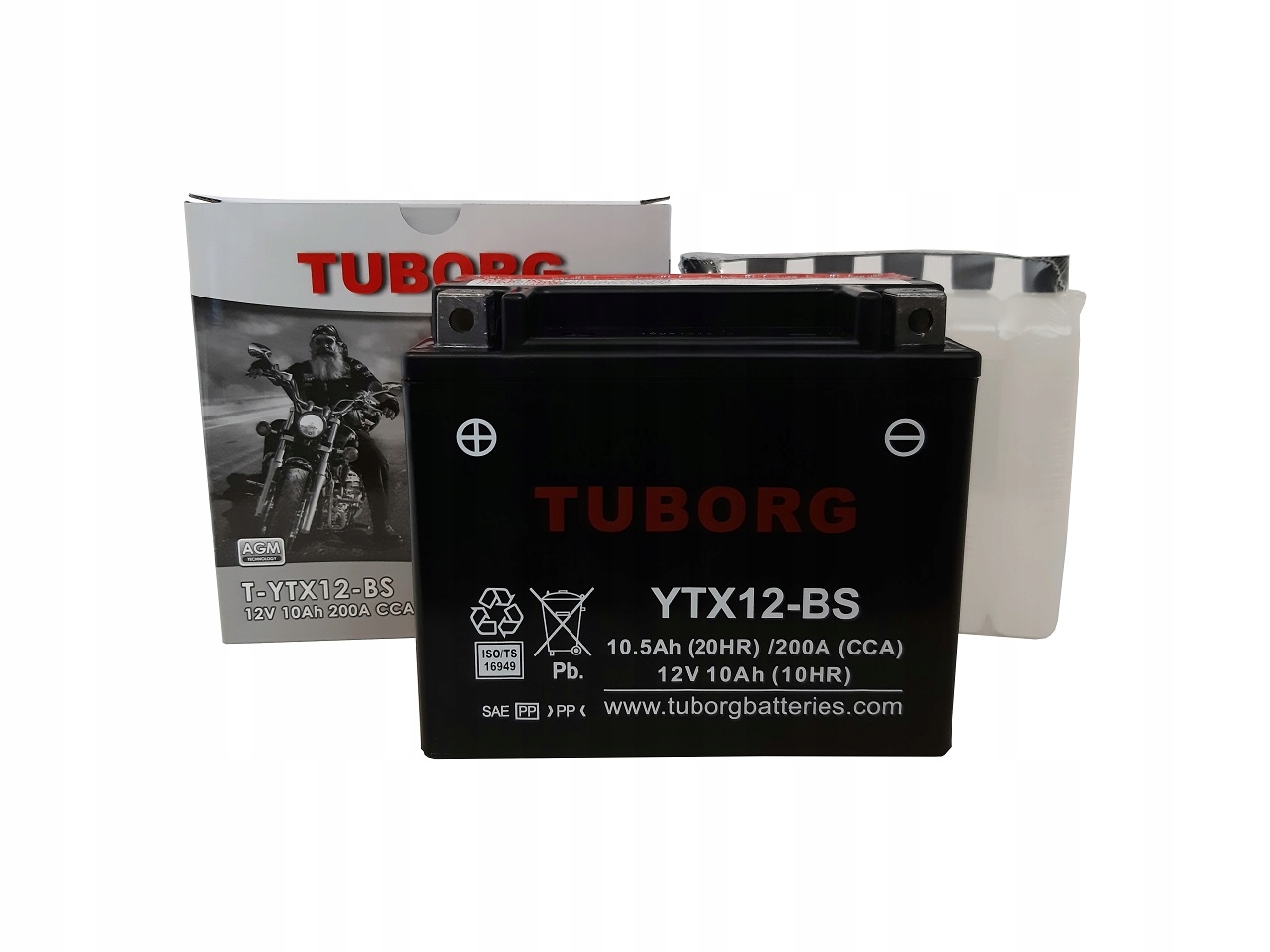 Akumulator TUBORG AGM YTX12-BS 12V 10AH 200A