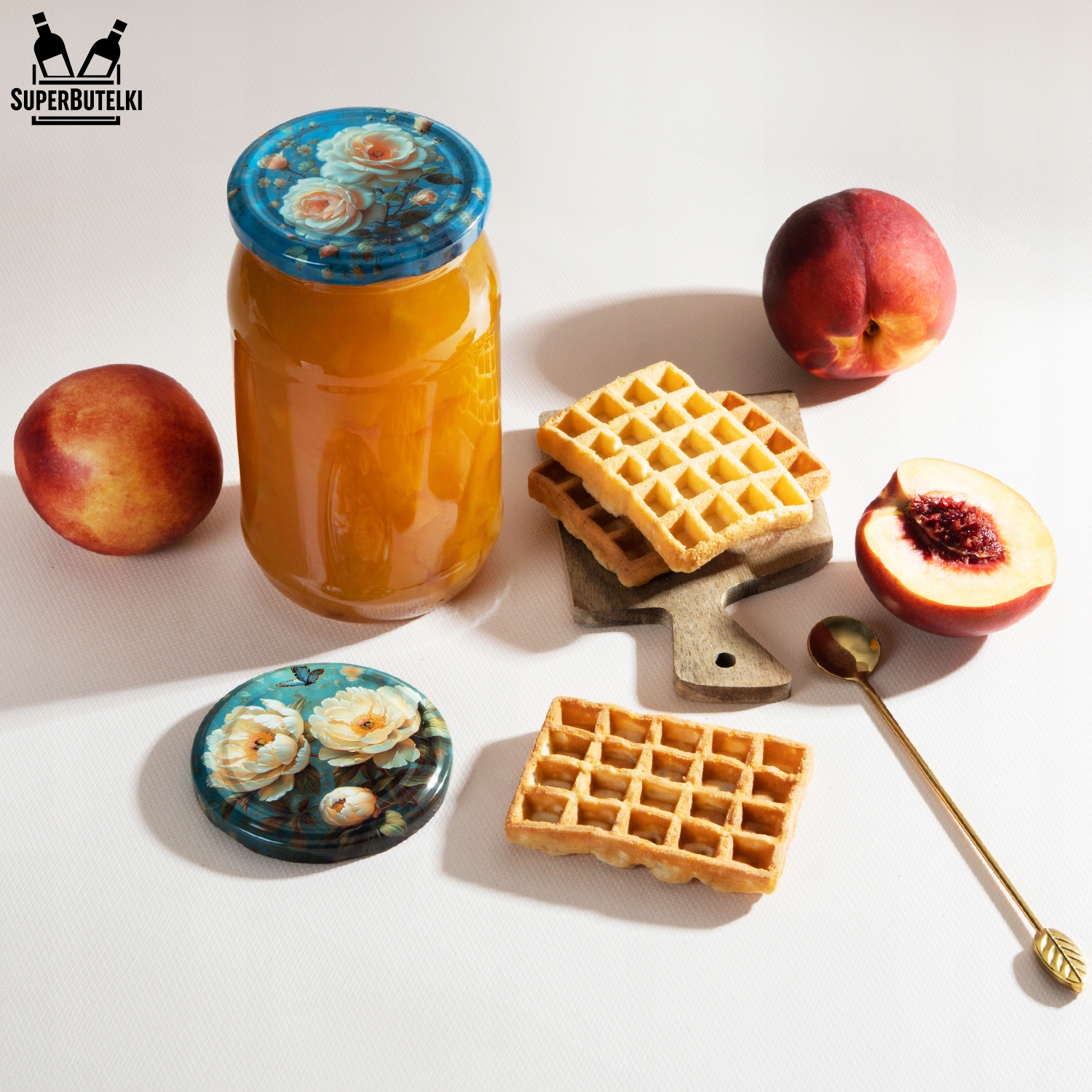 10x ZAKRĘTKI WIECZKA WIECZKO NA SŁOIK SŁOIKI SŁOJE KOLOROWE KWIATY fi 82 mm Marka SuperButelki