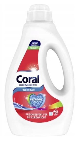 

Coral Fresh Color Płyn do Prania Koloru 1l Niemcy