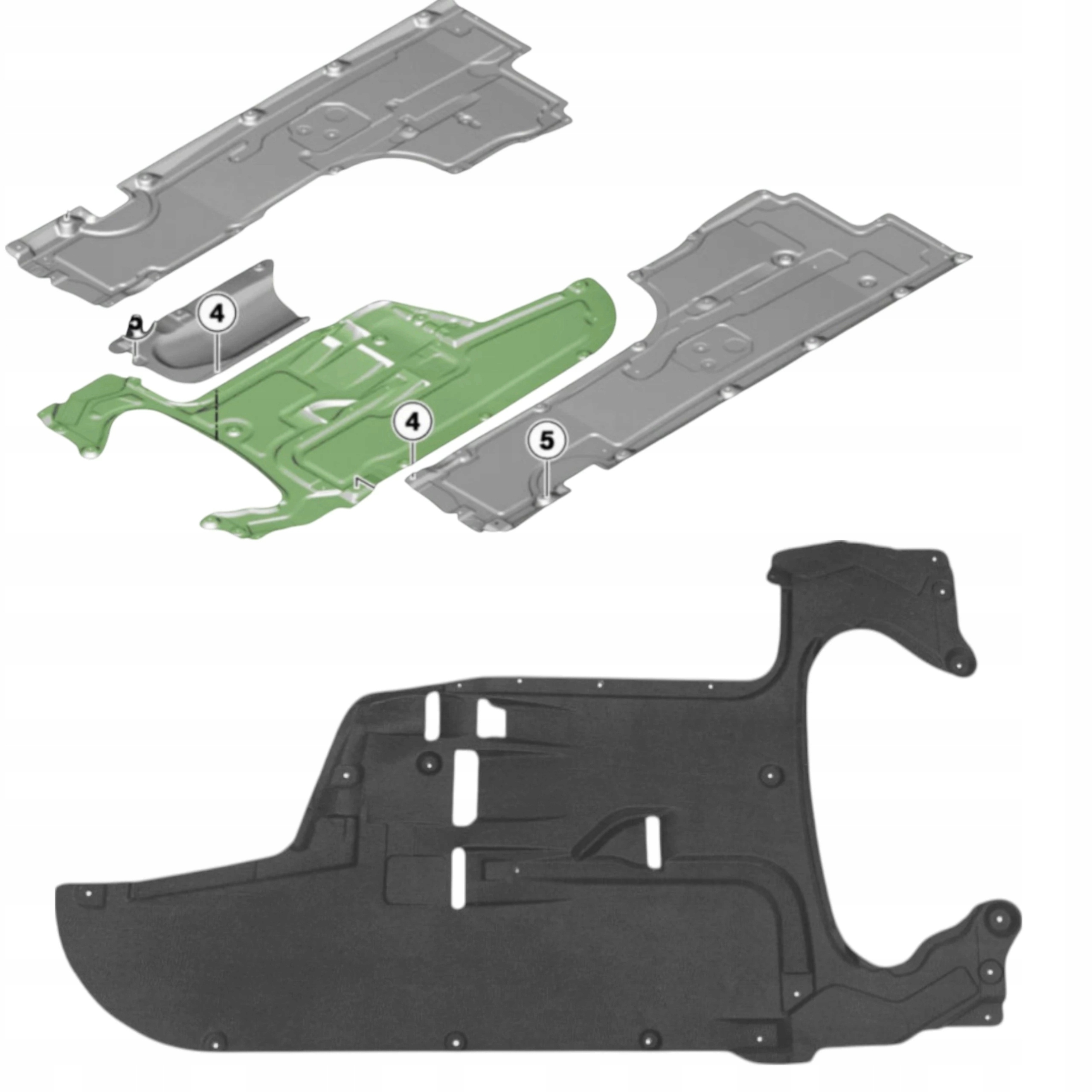 Kryt podvozkové desky převodovky Bmw 5 F10 F11 5 F07 7 F01 F02 Střed