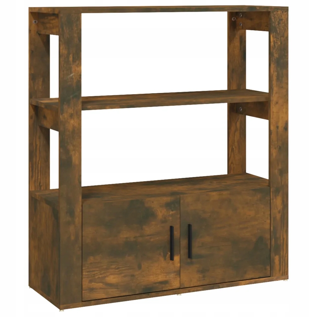 Szafka, przydymiony dąb, 80x30x90 cm, materiał dre