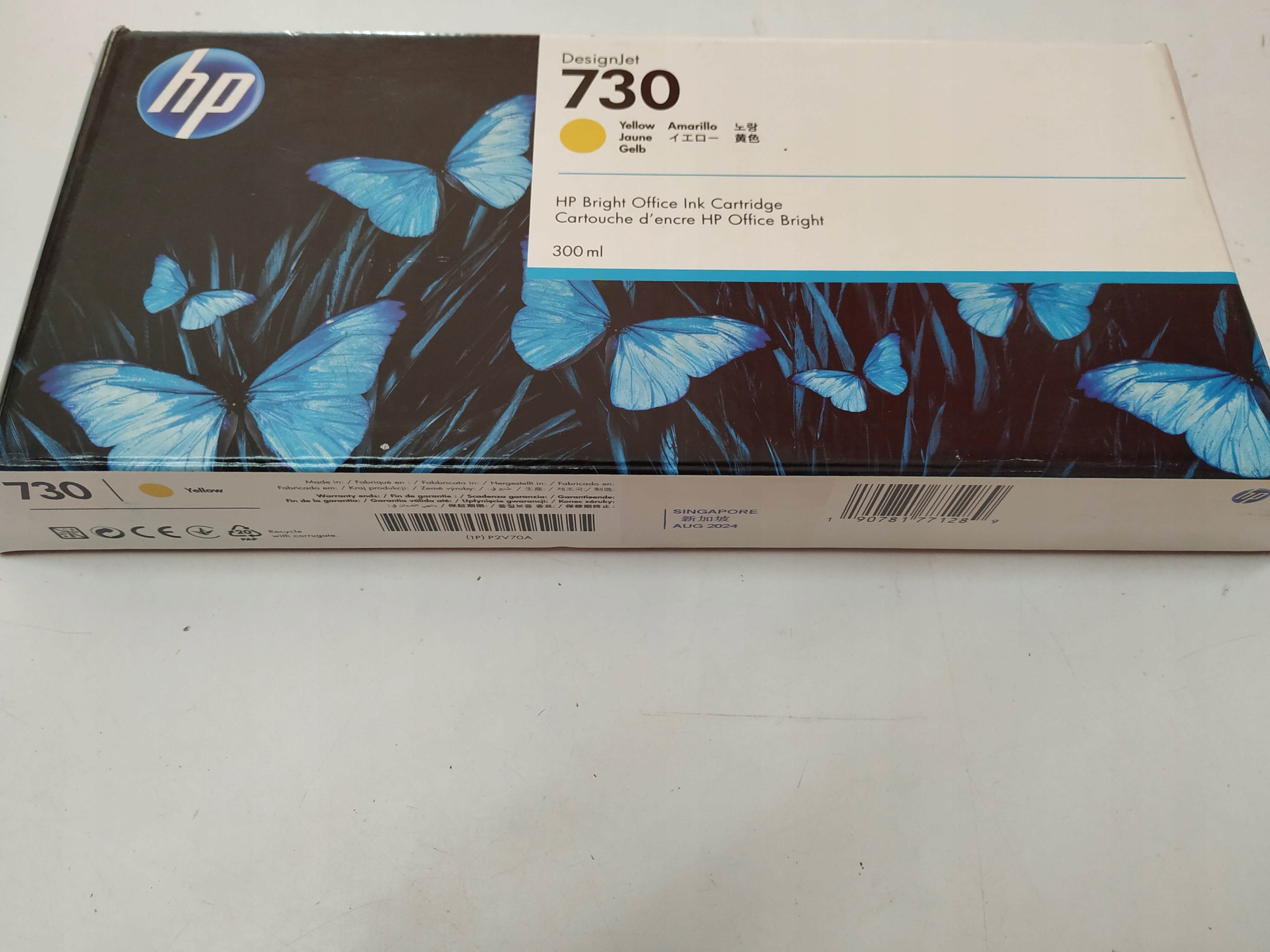 Atrament Hp 730 HP730 300 ml P2V70A Yellow Hp T1600 T2600 Príležitosť