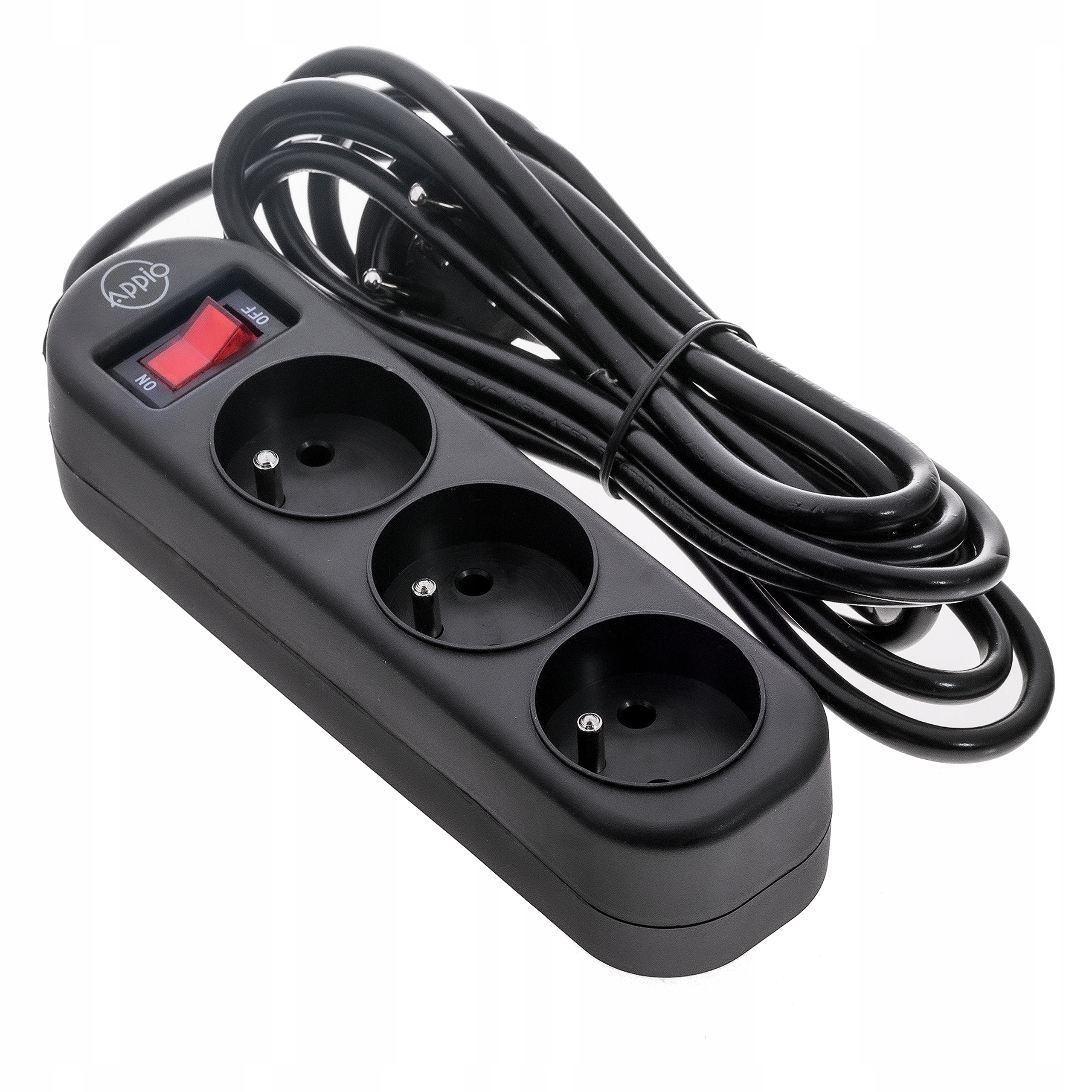 

Przedłużacz listwa zasilająca 3m 3 gniazda Czarny