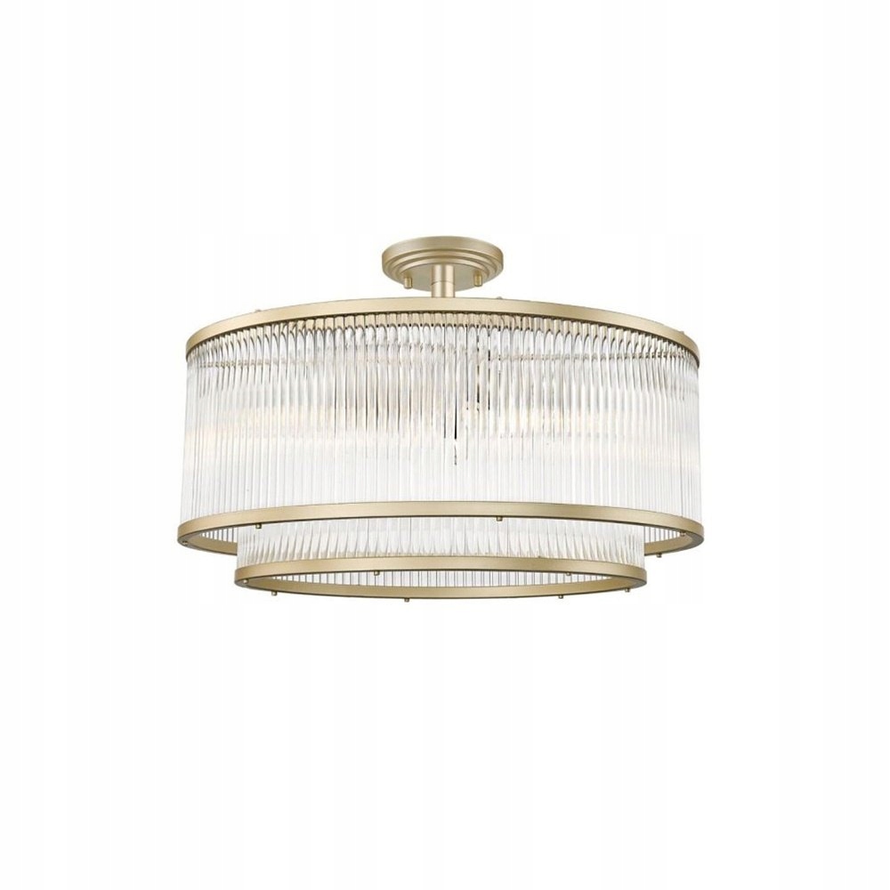 Elegantní zlatá lampa s křišťálovými tyčinkami Sergio obývací pokoj ložnice