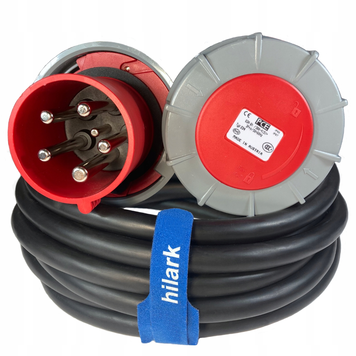 Silový adaptér 63A, silový adaptér 5P na 63A 4P Ip 67 3M
