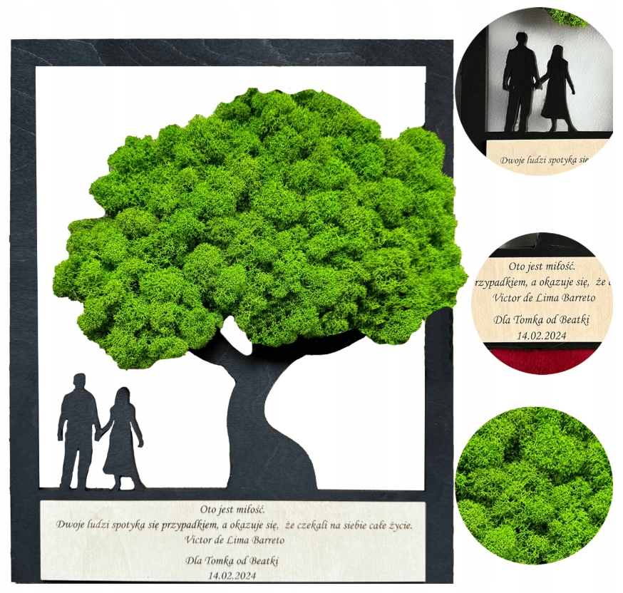 Dárek k Valentýnu Pro Ni Gravírování poděkování Strom života