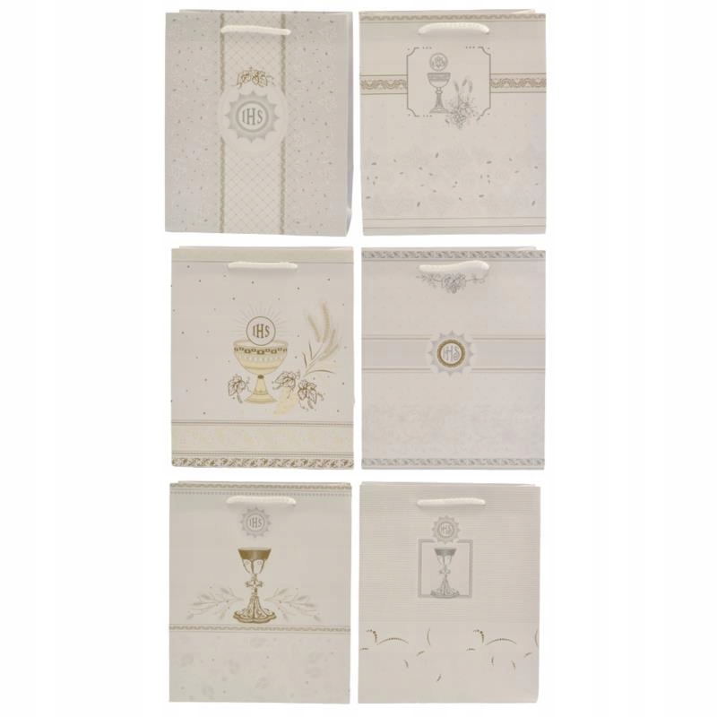 Torebka ozdobna Komunia 19x23x10,5cm T4B mix Marka inna