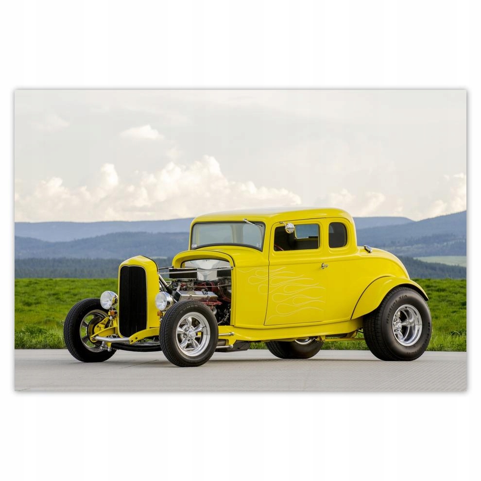 

Plakaty 60x40 Żółty Hot Rod