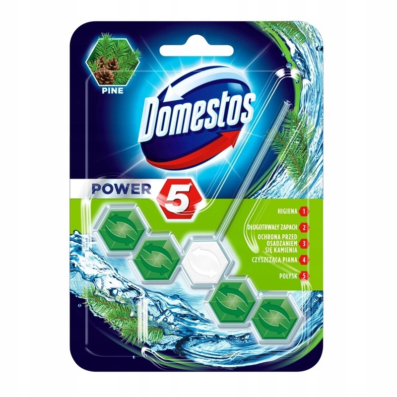 

Domestos Power 5 Pine Kostka zawieszka do Wc 55 g